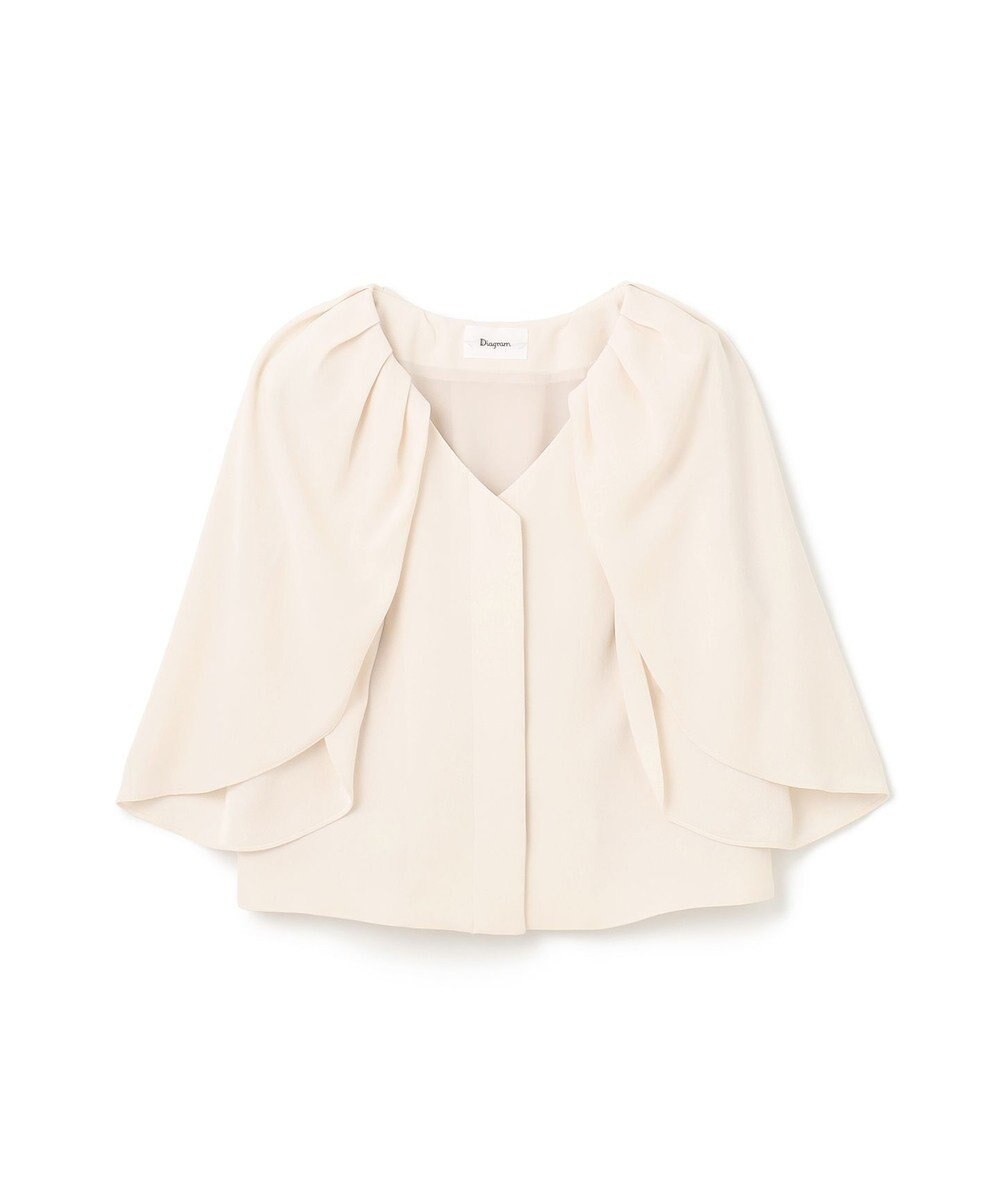 GRACE CONTINENTAL ケープスリーブトップ 