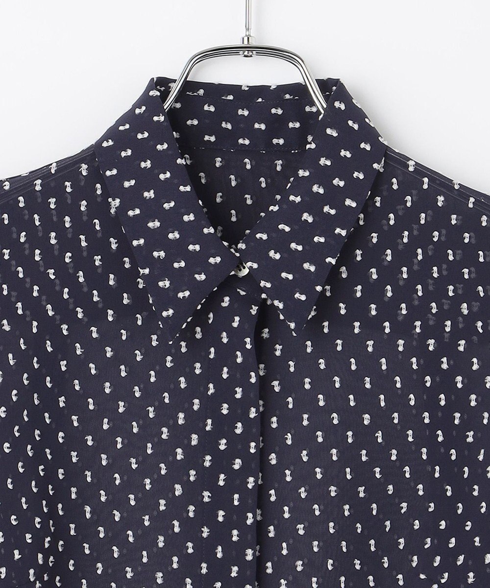 #Newans 【ANSWER for シティライフ】ドットデザインシアーシャツ 