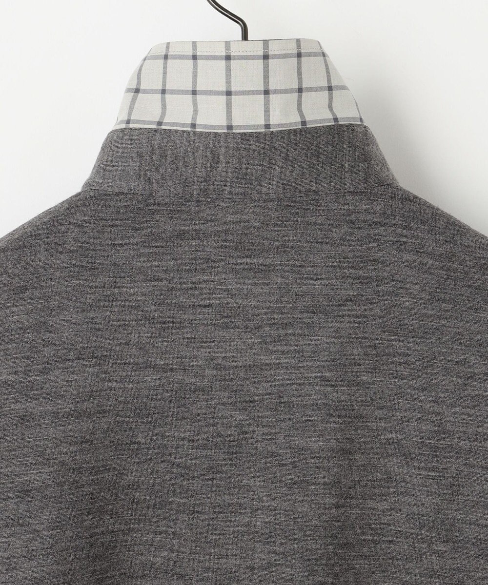 JOSEPH ABBOUD 【ふっくらあたたかウール100％】ウールダディポロシャツ 