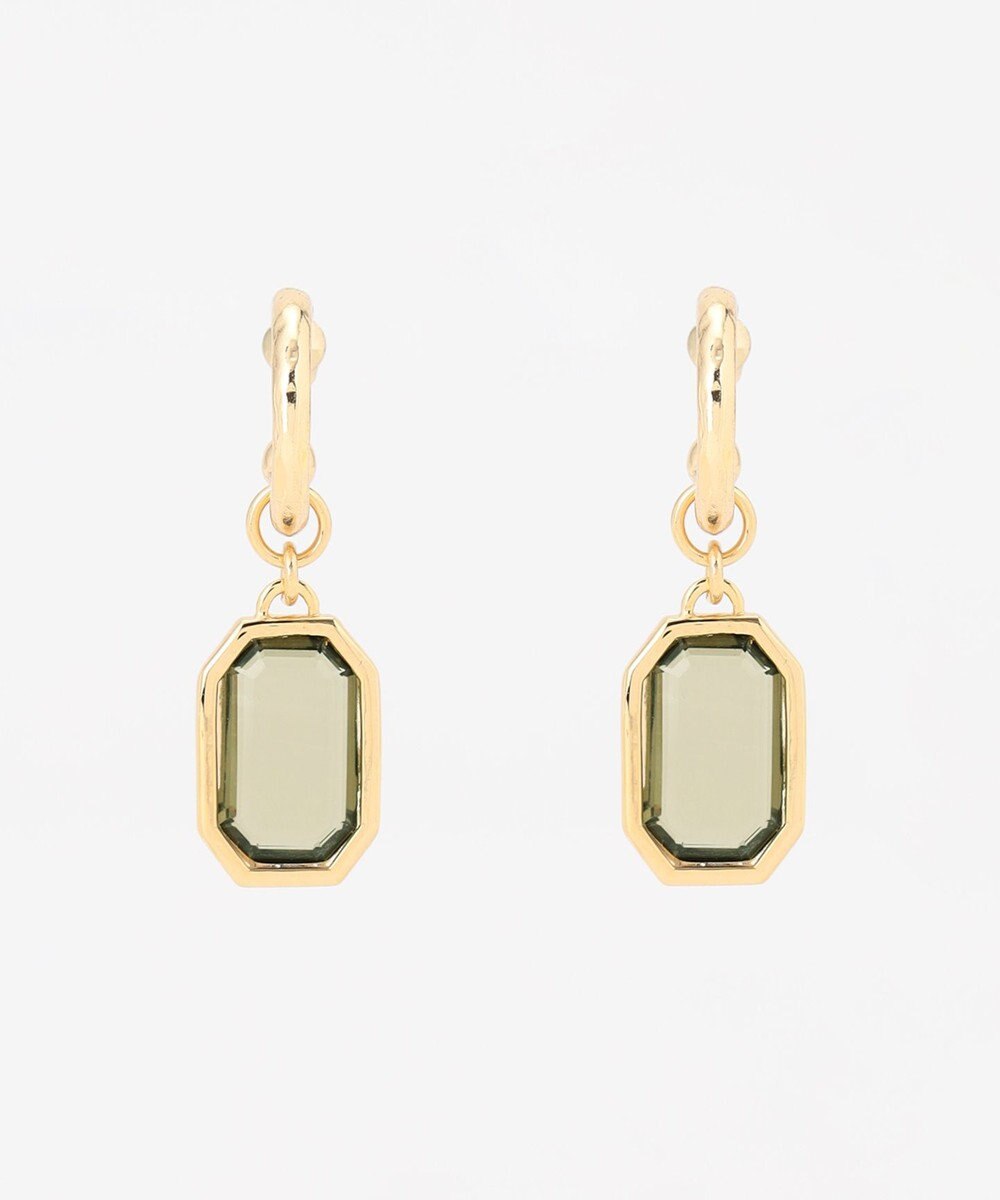 23区 ガラスフープピアス 