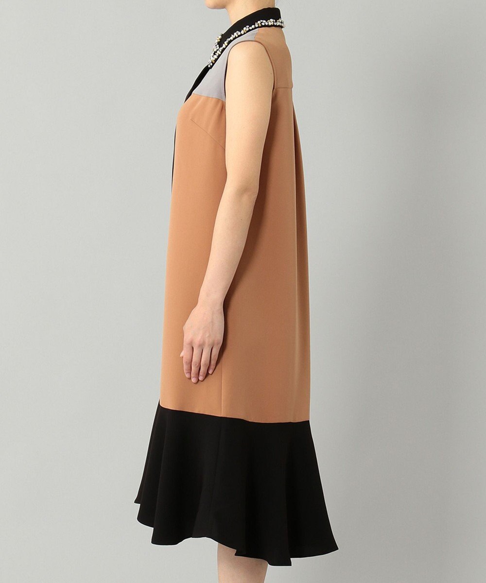 GRACE CONTINENTAL カラーブロックシャツドレス 