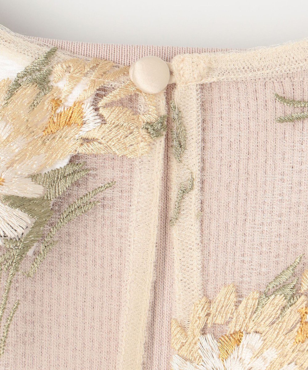 GRACE CONTINENTAL 刺繍ケープニットトップ 