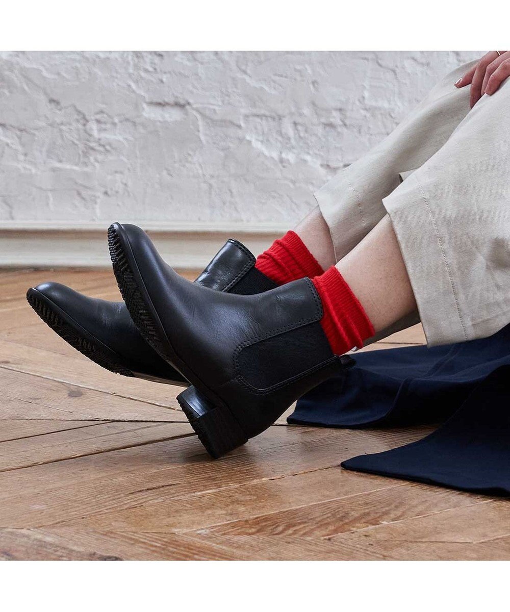 ing <ing>【WEB限定】【サスティナブルシリーズ】サイドゴアショートブーツ 