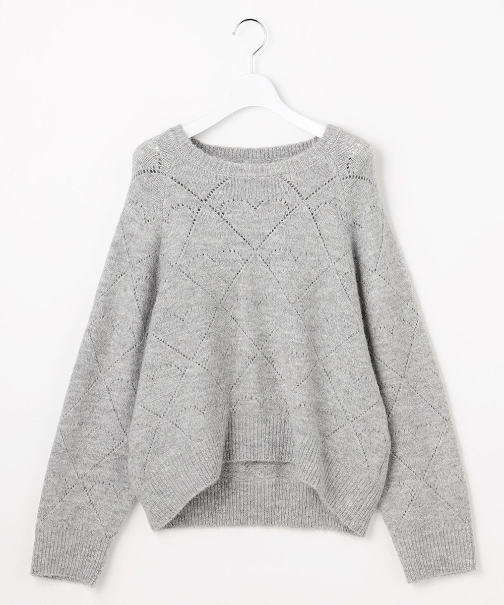 Feroux ハート柄ニット プルオーバー 