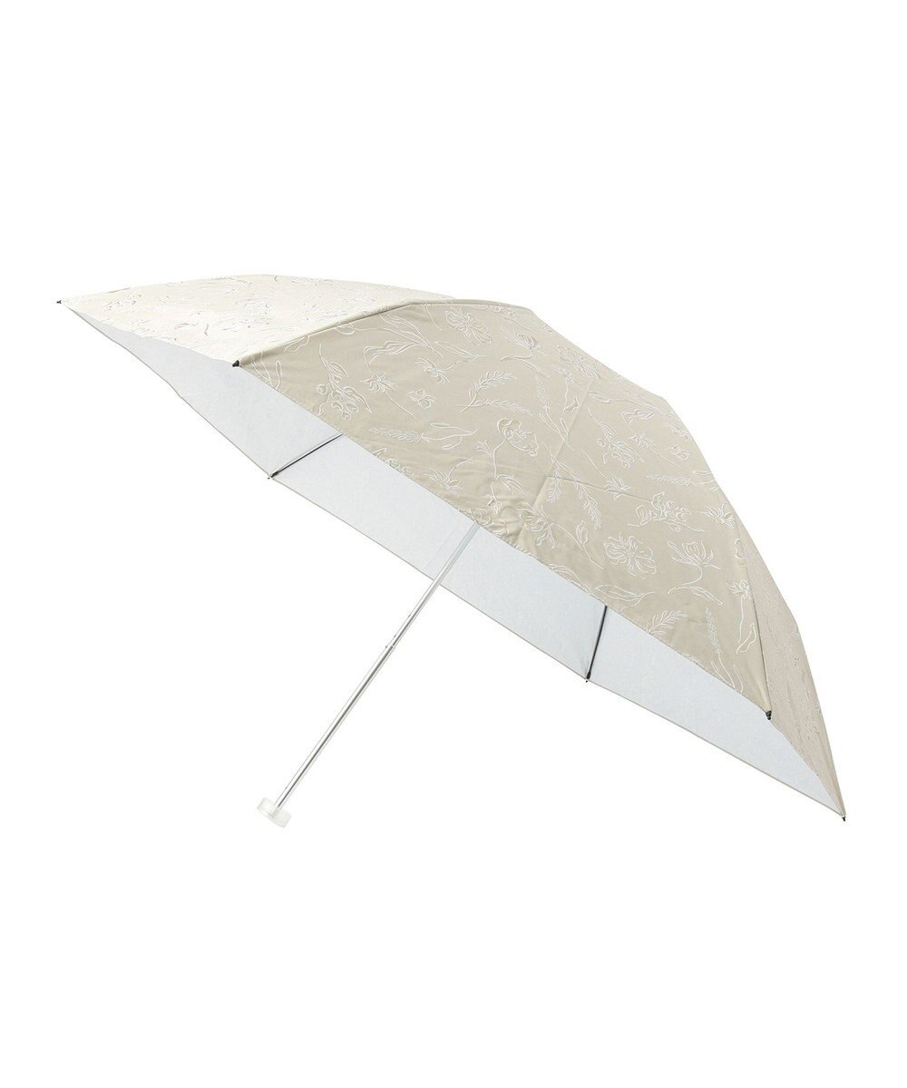 MOONBAT Fuwacool(フワクール) フワクールホワイト 晴雨兼用日傘 折りたたみ傘 シャイニープランツ 軽量 一級遮光／遮熱／UV 