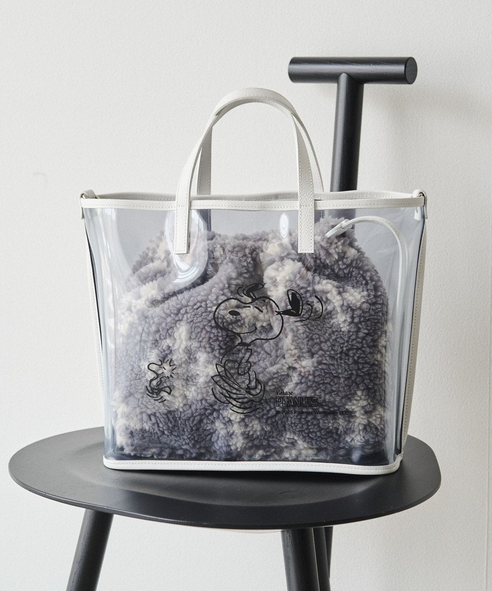 russet 【PEANUTS×russetコラボ第三弾】クリアトート×巾着セットバッグ(CE-1592) 