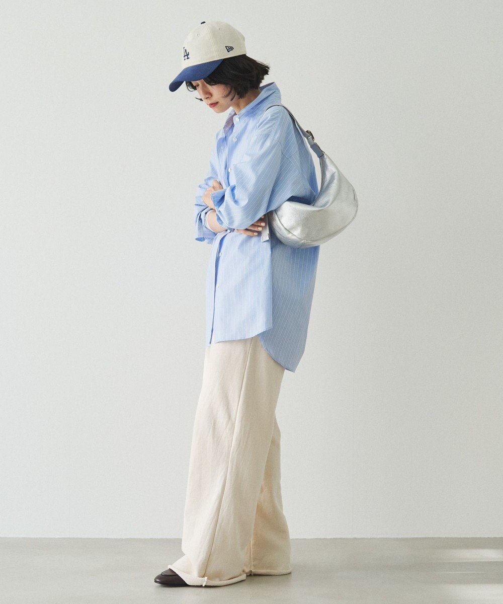 russet ソフトレザーラウンドショルダーバッグ【シルバー】(CE-1470-WEB) 