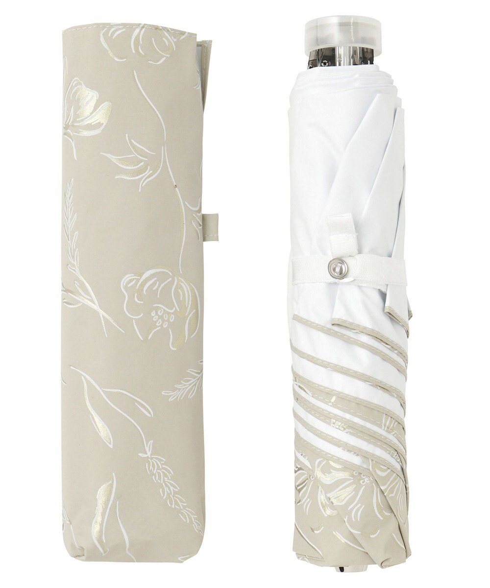 MOONBAT Fuwacool(フワクール) フワクールホワイト 晴雨兼用日傘 折りたたみ傘 シャイニープランツ 軽量 一級遮光／遮熱／UV 