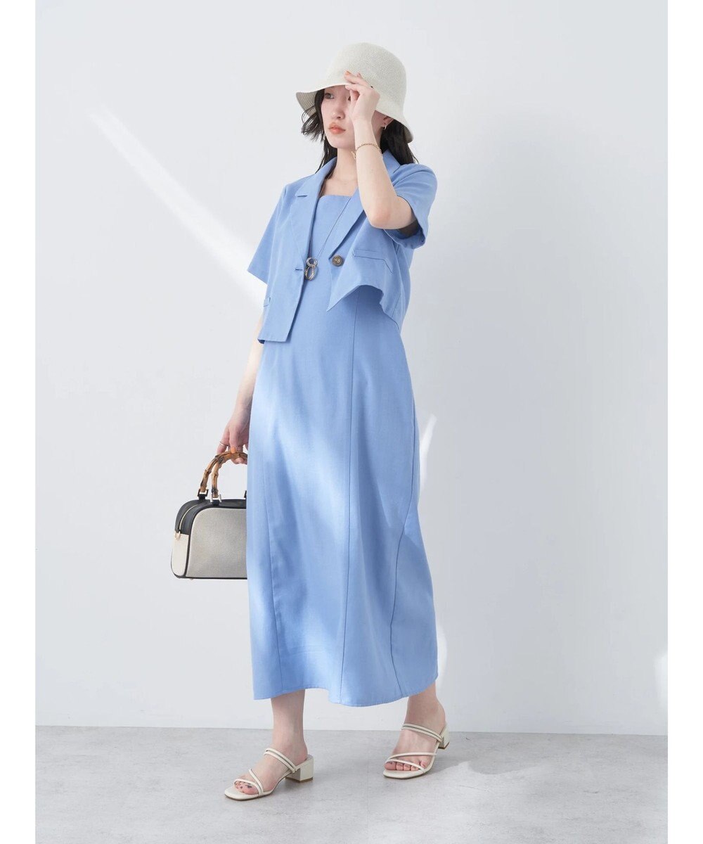 earth music&ecology リサイクルポリエステルブレンドキャミワンピース 