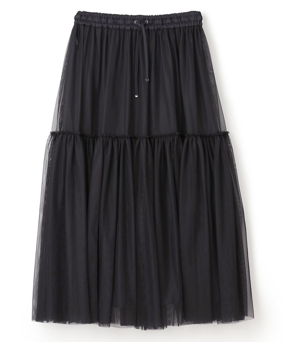 uncrave 【撥水・UVカット】ナイロンタスラン ティアードスカート（uncrave WHITE） 