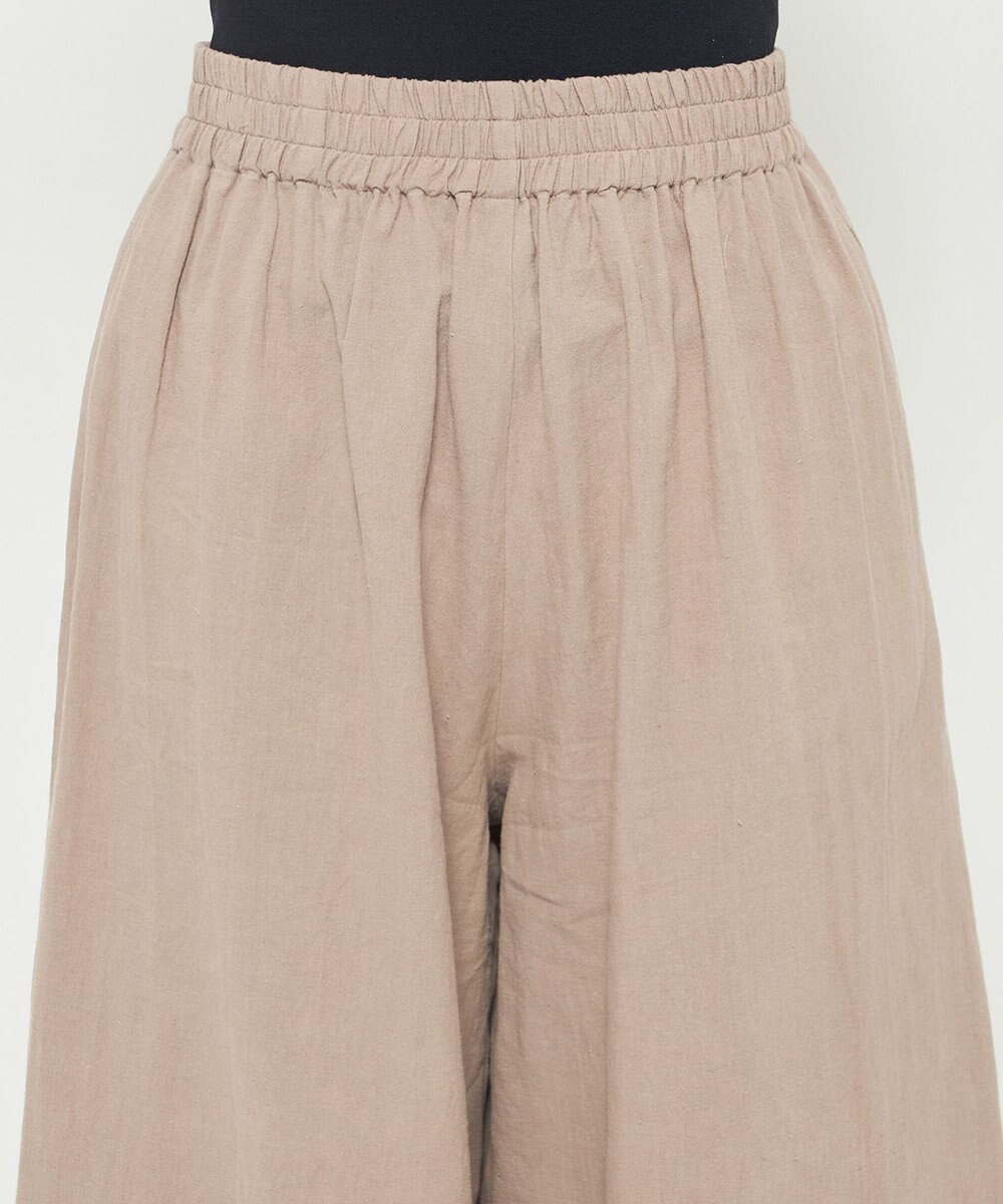 uncrave コットンリネンボイル ワイドパンツ 