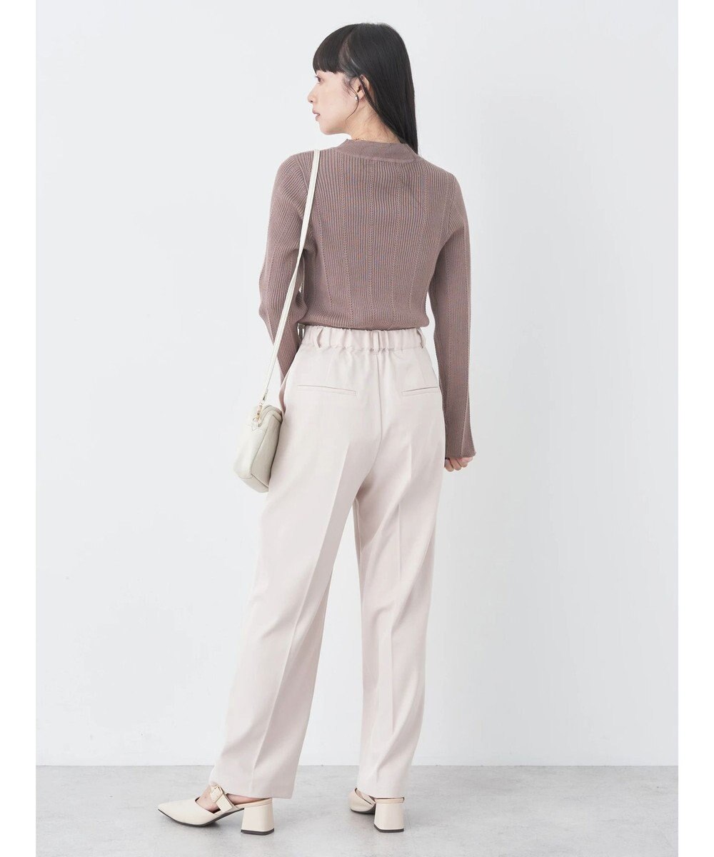 earth music&ecology 袖パールハイネックリブプルオーバー 