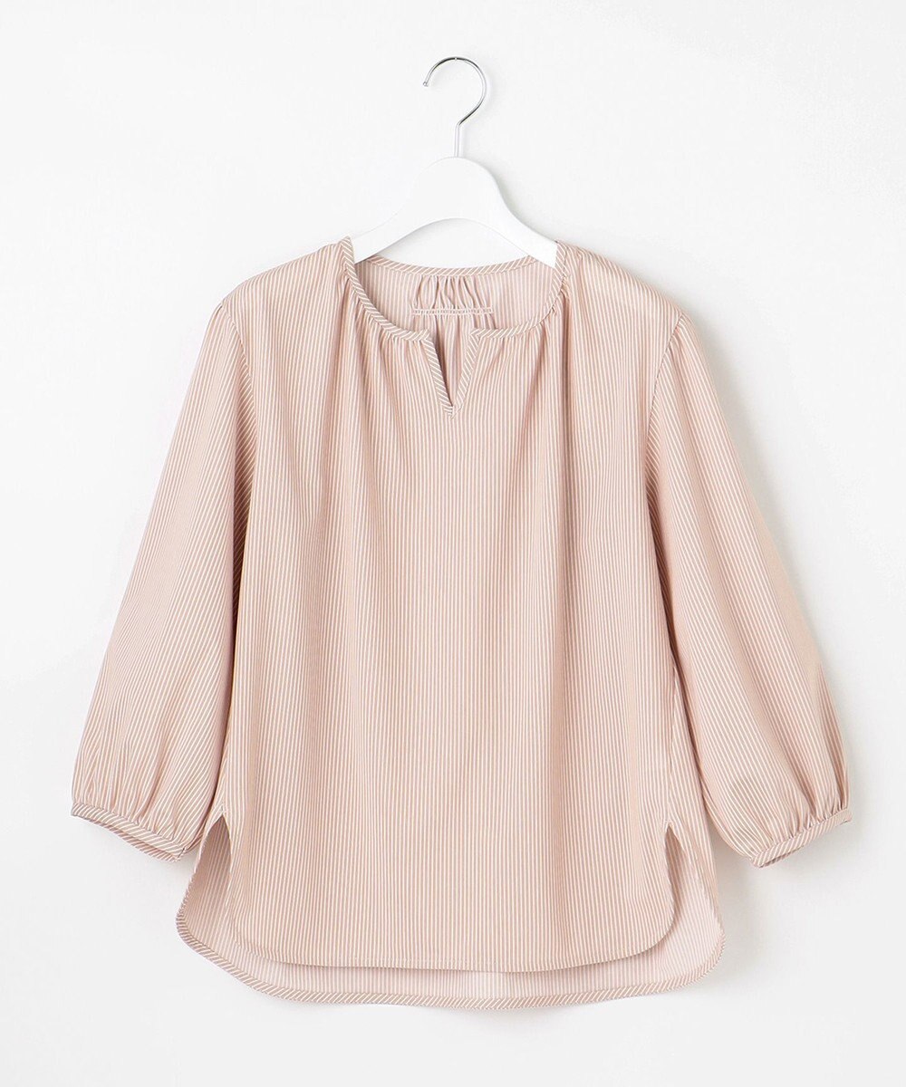 J.PRESS LADIES S 【WEB限定カラーあり・洗える・イージーケア】 アーネストストライプ スリットネック カットソー 