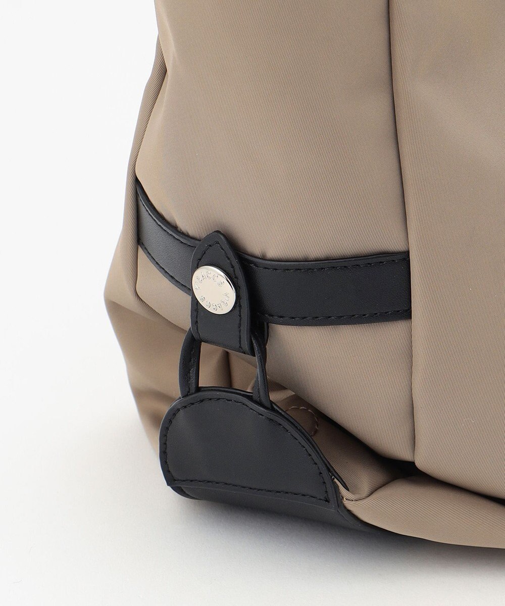 Y'SACCS ナイロン×リサイクルレザー　ホック2WAYトート　Sサイズ 