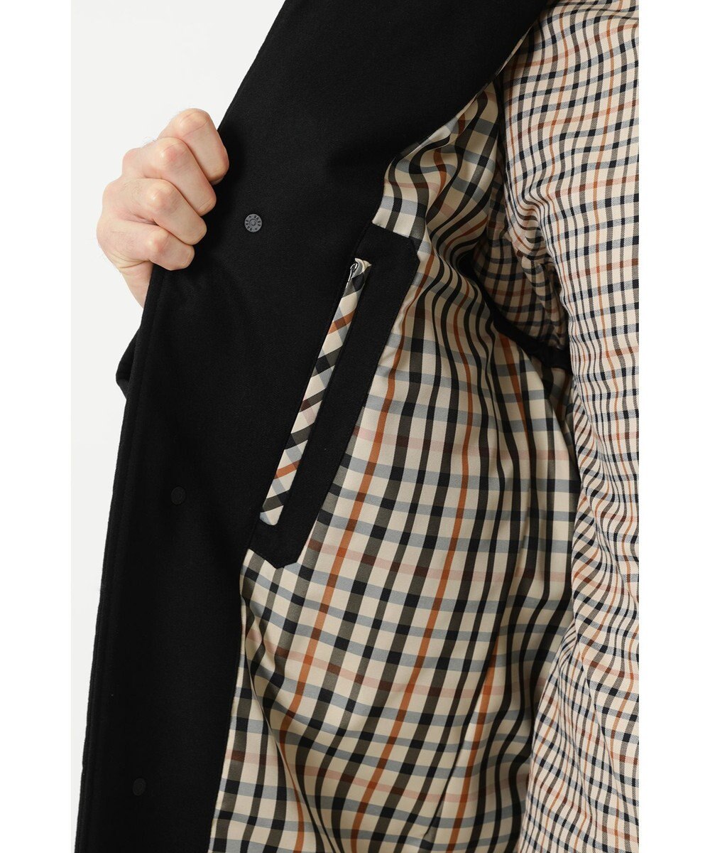 DAKS ウールフラノステンカラージャケット 