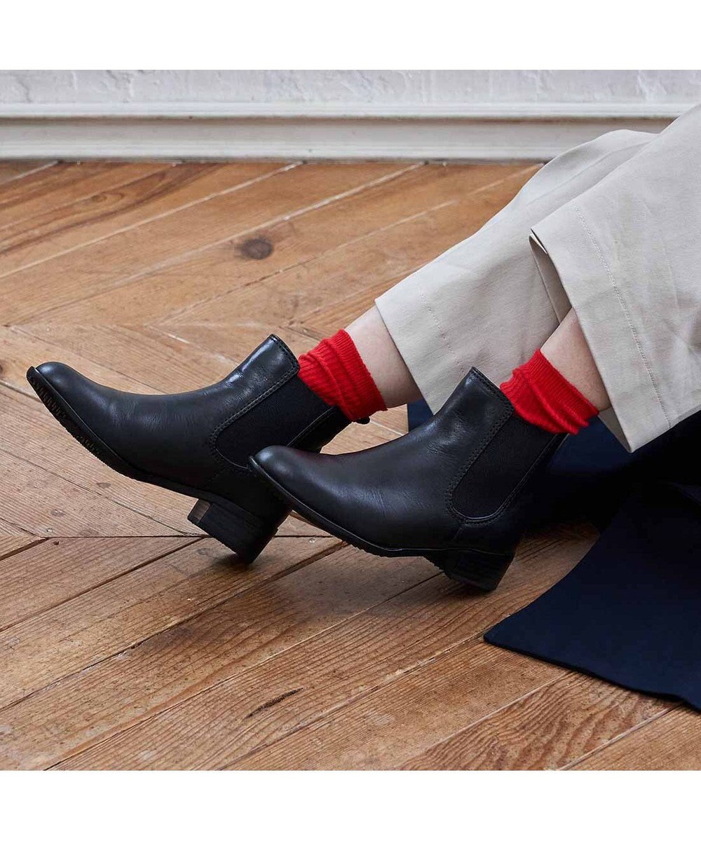 ing <ing>【WEB限定】【サスティナブルシリーズ】サイドゴアショートブーツ 