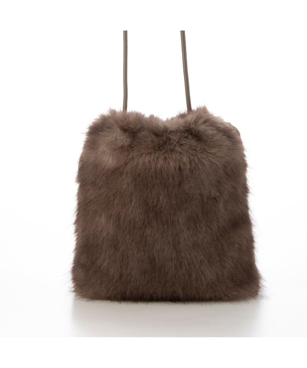 UNBILLION カシュカシュ cachecache / エコファーシンプル巾着ショルダーバッグ 