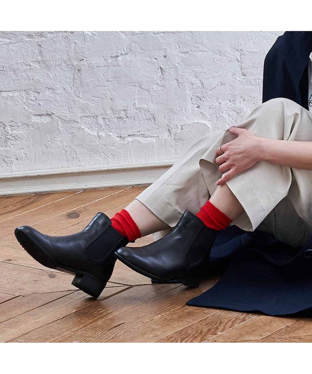 ing <ing>【WEB限定】【サスティナブルシリーズ】サイドゴアショートブーツ 