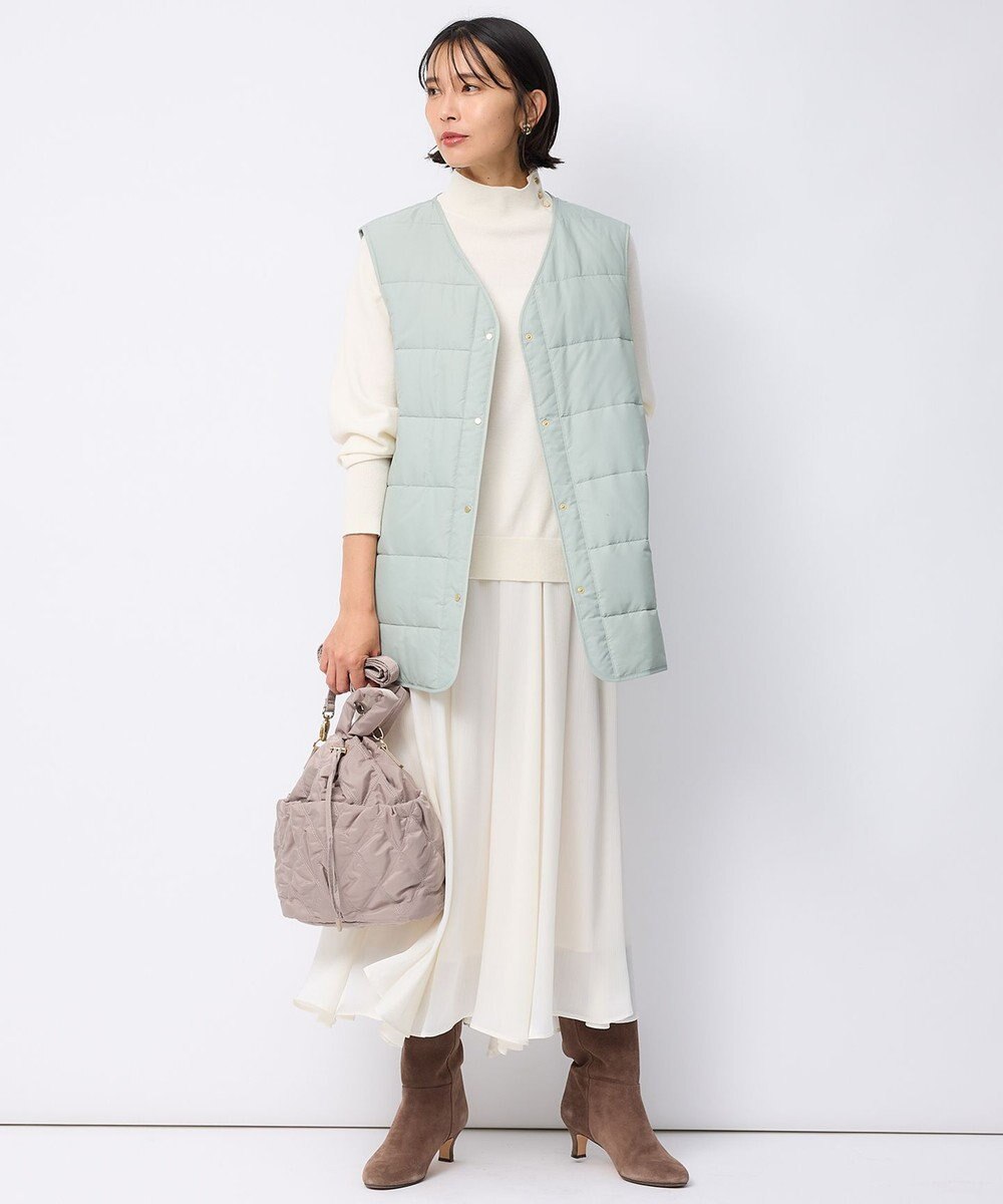 23区 【一部店舗限定/洗える】クレープシフォン フレア スカート 