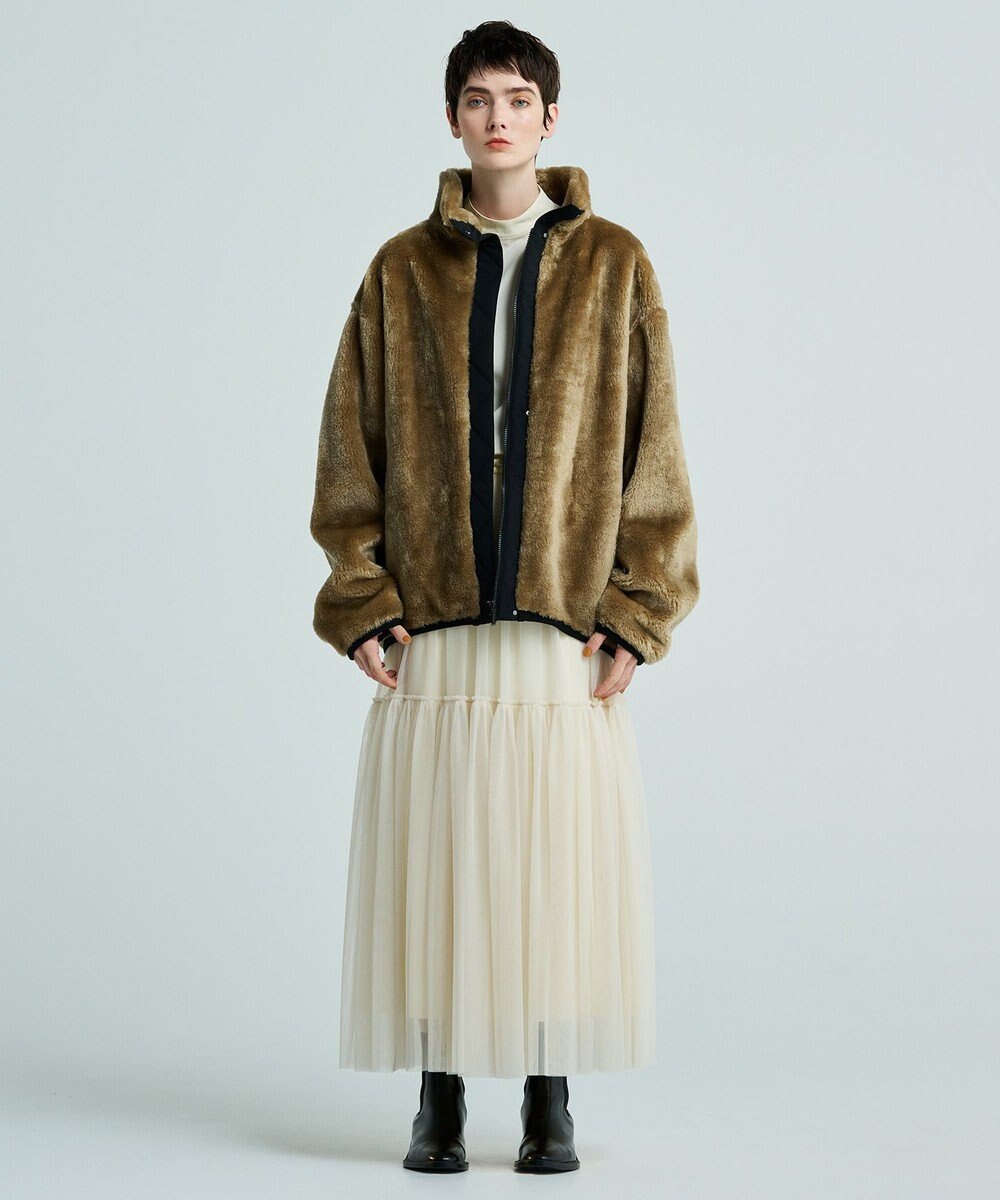 uncrave 【撥水・UVカット】ナイロンタスラン ティアードスカート（uncrave WHITE） 