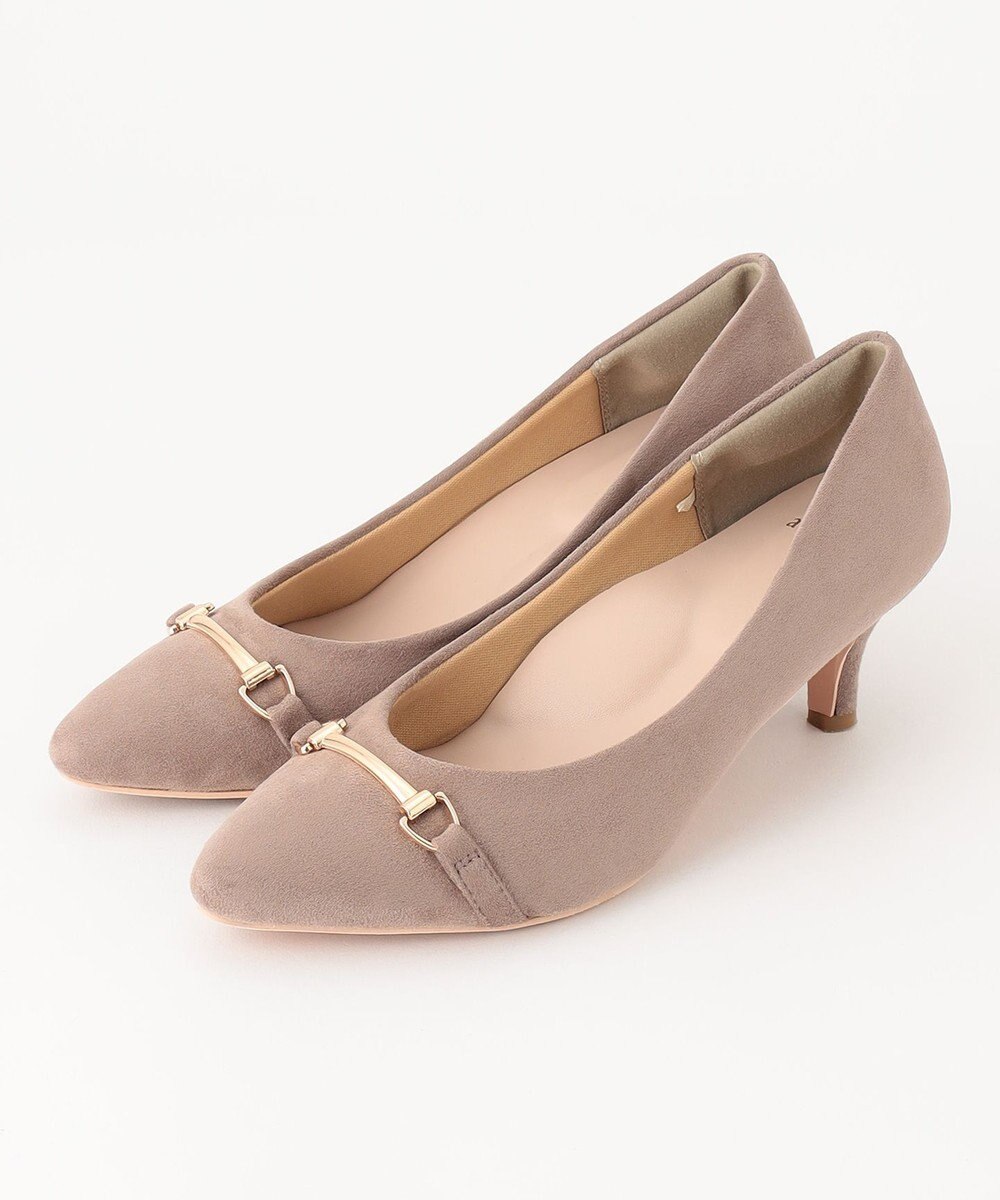 ANY SIS 【WEB・一部店舗限定】ビットスエードライク パンプス 