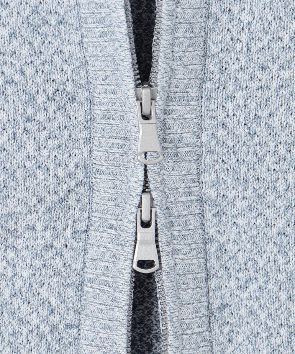 JOSEPH HOMME シルクバルキーハニカム　ジップアップニット 