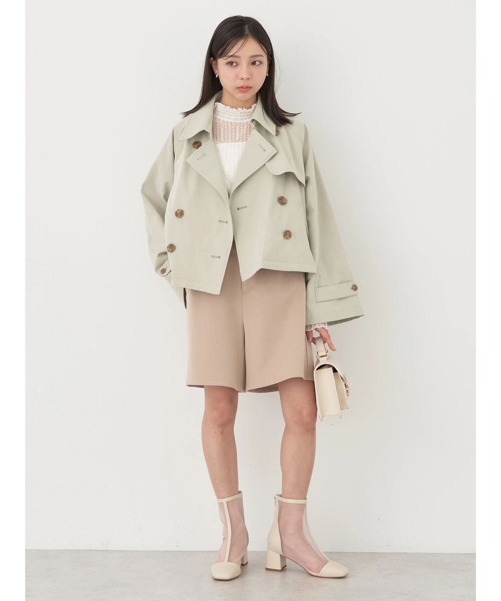 earth music&ecology ショートトレンチコート 