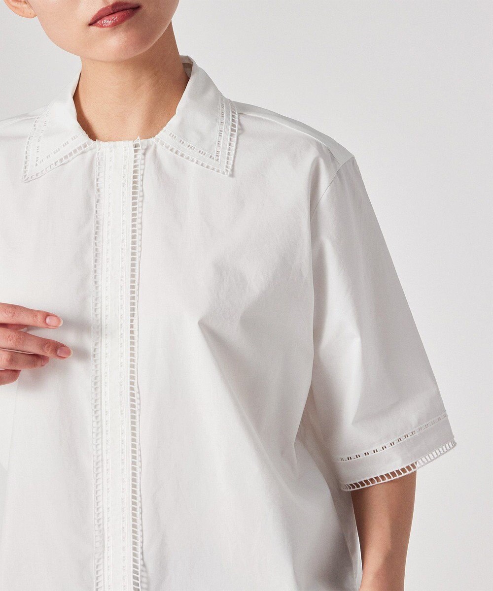 Paul Smith エンブロイダリー 半袖ブラウス 