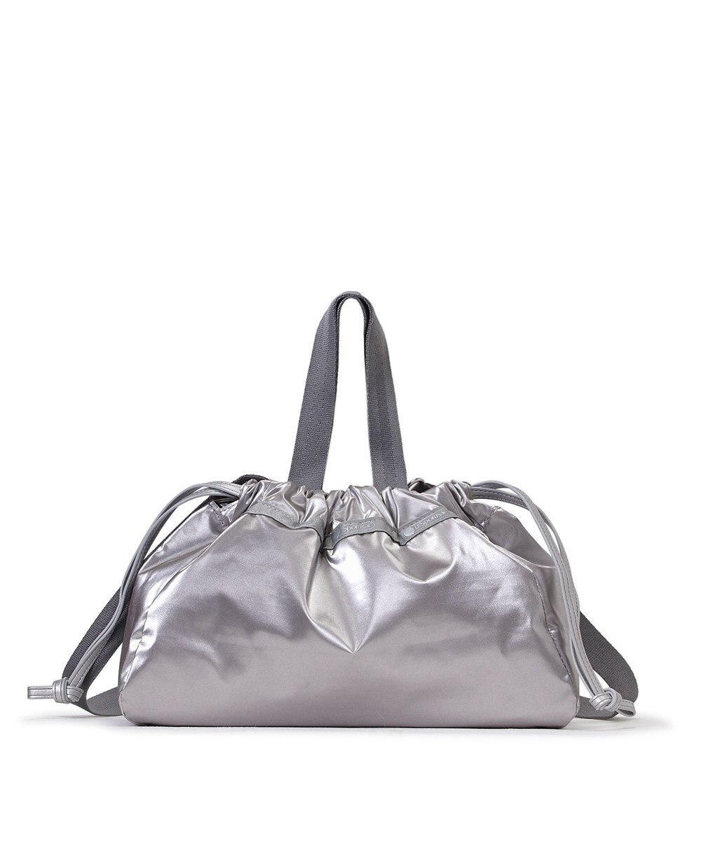 LeSportsac E/W CITY DRAWSTRING BAG/アップタウンシルバーシャイン/シルバー 