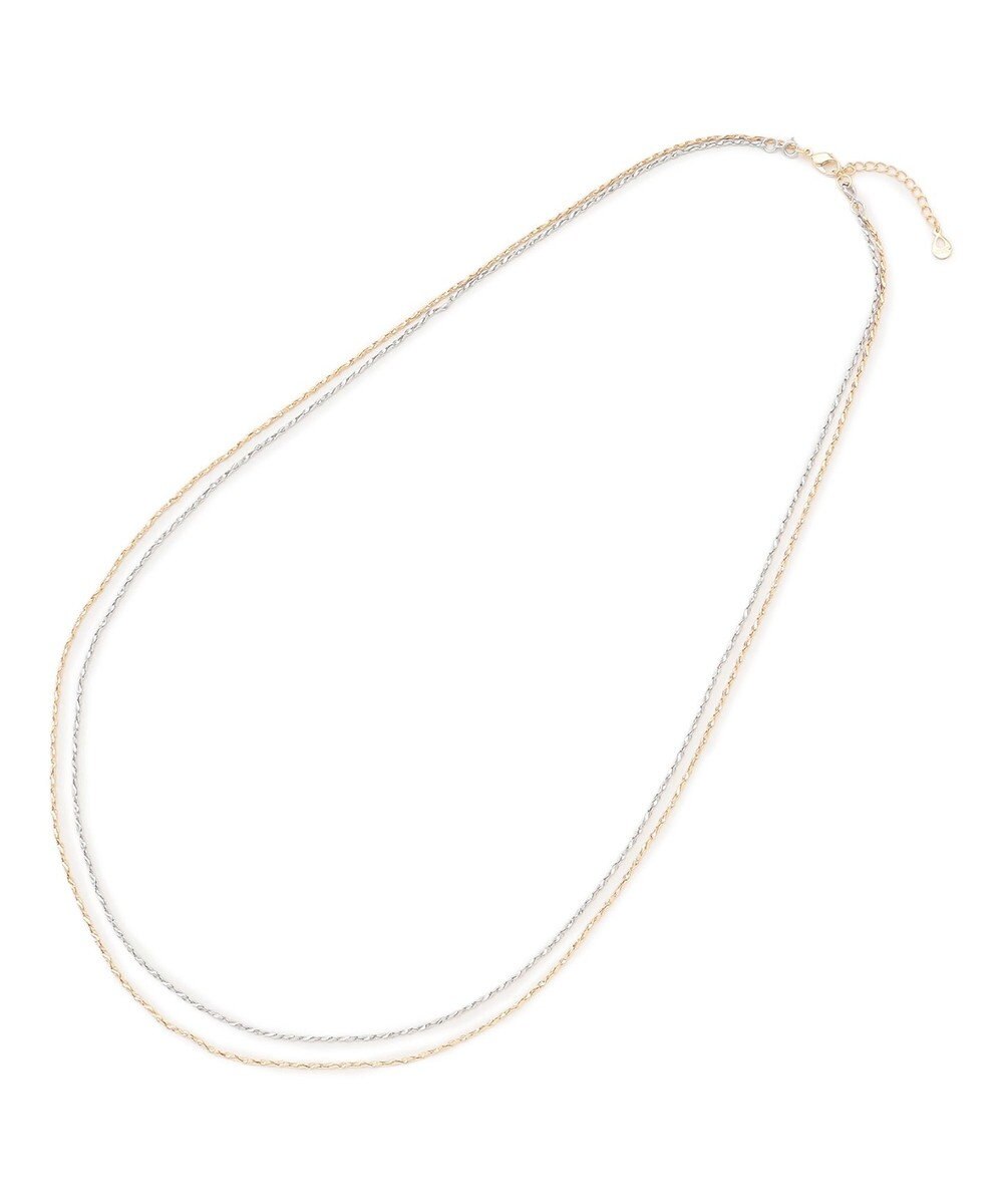 23区 【先行予約】3WAY ミックスカラー チェーン ネックレス 