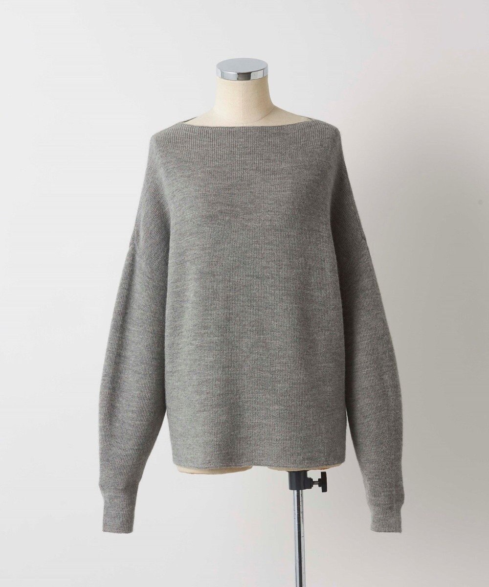 TOQUE 〈大草直子さんアドバイザー〉ベビーアルパカ ミドルゲージ モックネックニット 