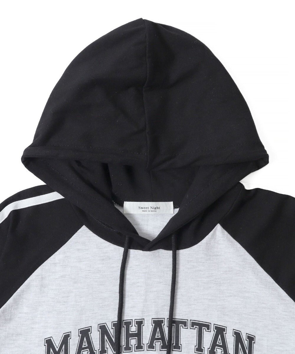 WEGO フーデッドラグランT 