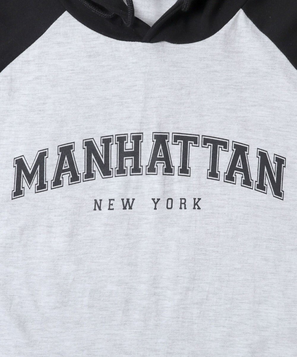 WEGO フーデッドラグランT 