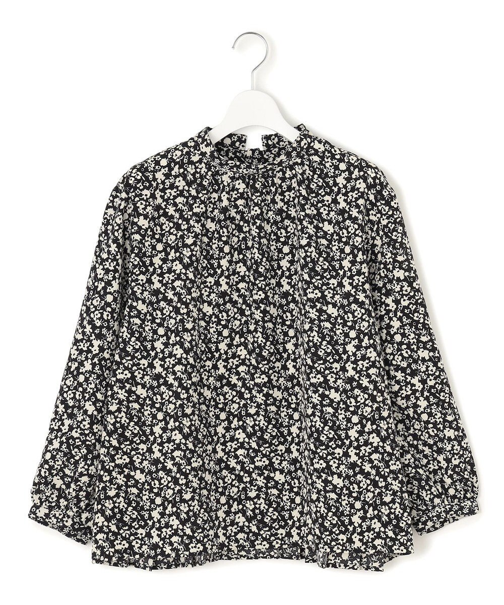 J.PRESS YORK STREET 【WOMEN】フラワープリント プリーツブラウス 