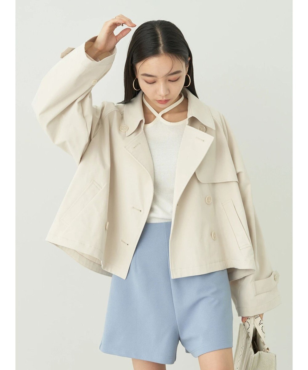 earth music&ecology ショートトレンチコート 