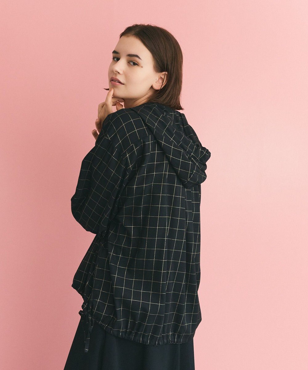 GRACE CONTINENTAL ラメチェックフーディー 