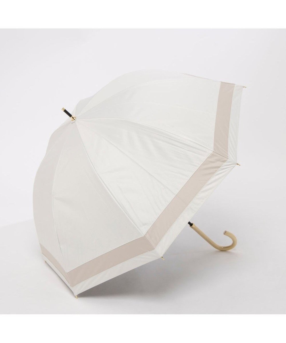 UNBILLION カシュネ cachenez / 【晴雨兼用】【日傘】UV カット率99％以上 PU切り継ぎボーダーバルーンショートパラソル 