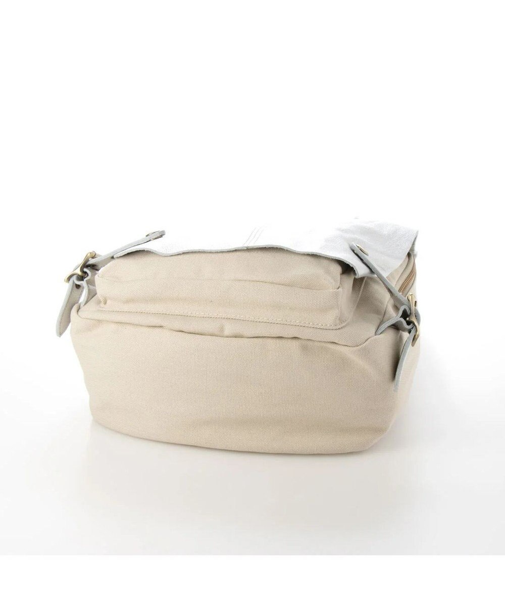 UNBILLION perche / 牛革かぶせキャンバスリュックサック 