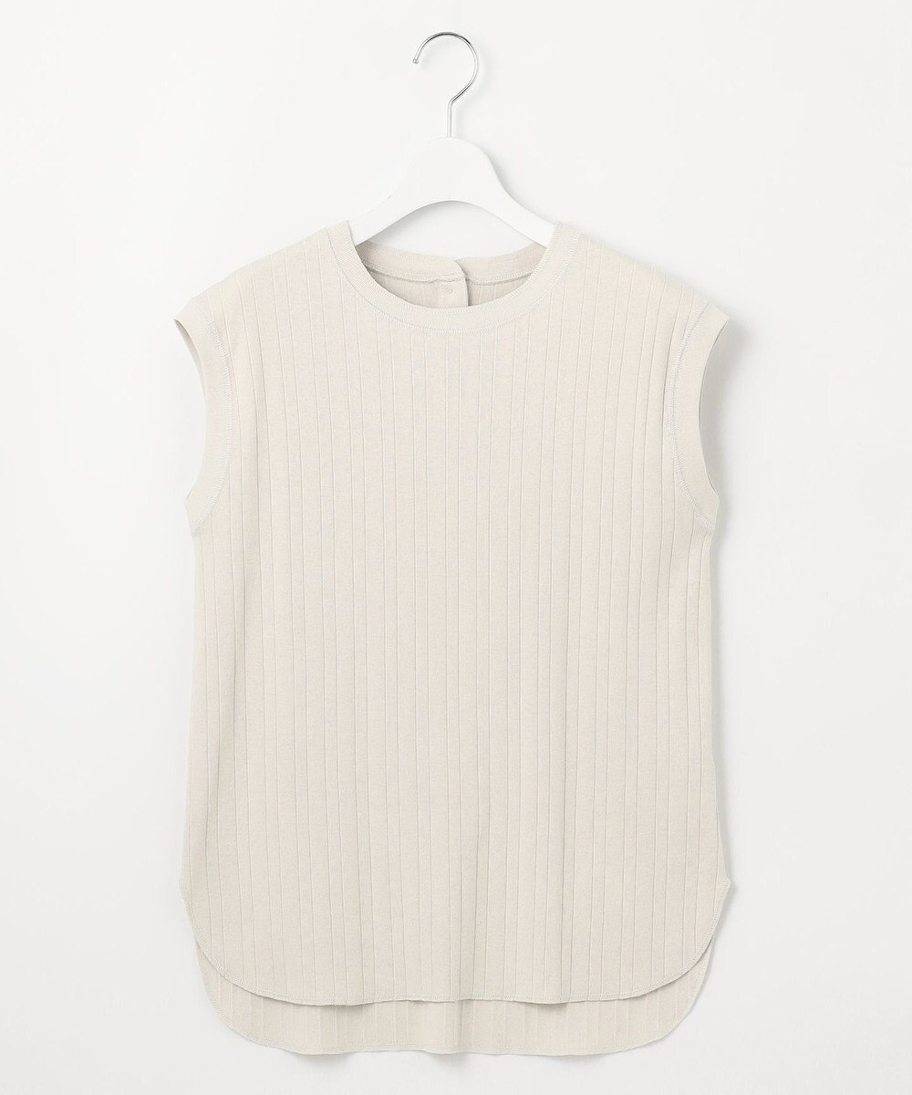 23区 S 【SLOW/一部店舗限定】ランダムリブフライス フレンチスリーブ カットソー 