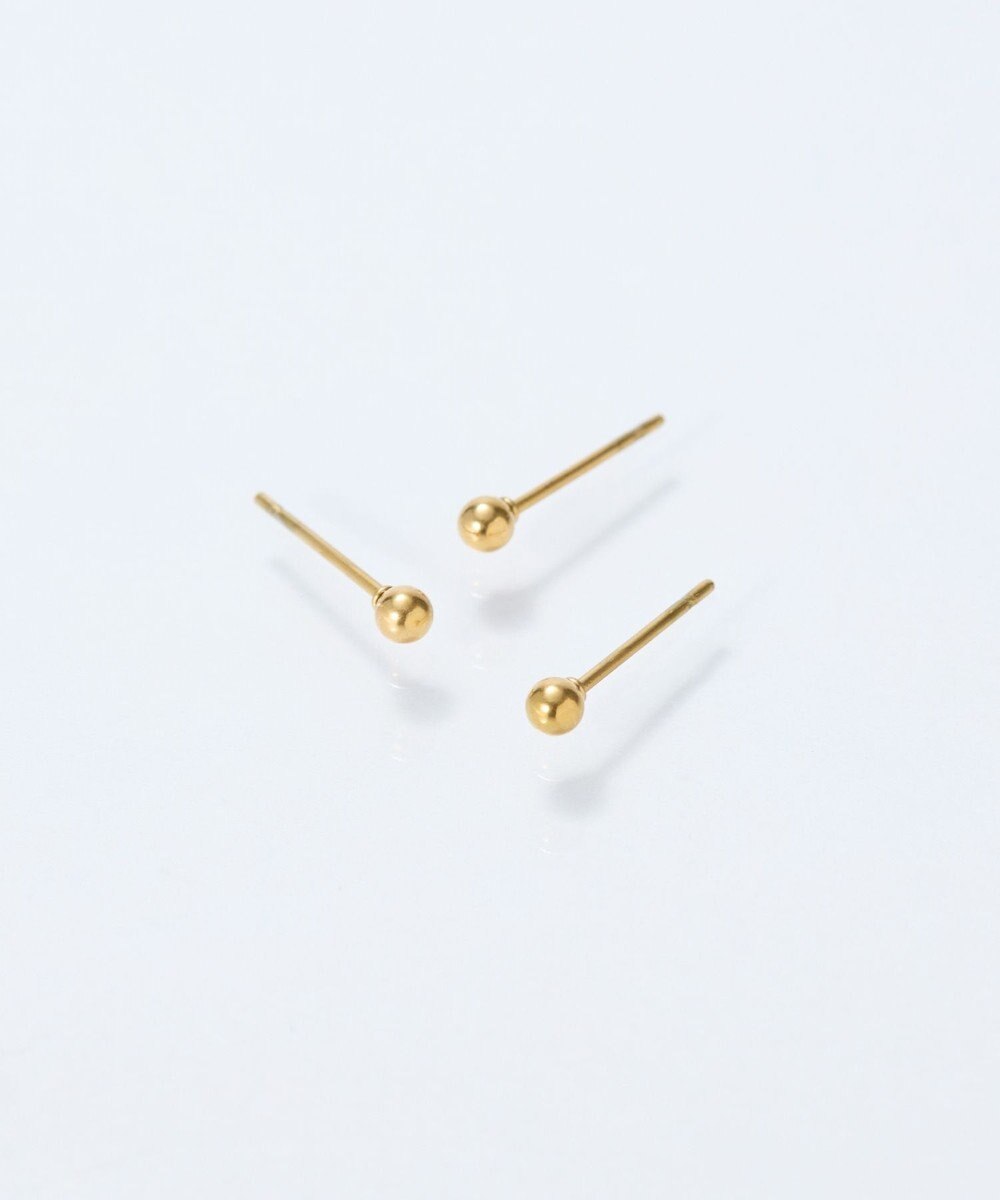 Phoebe 【金属アレルギー対応】3setメタルピアス　ゴールド/サージカルステンレス 