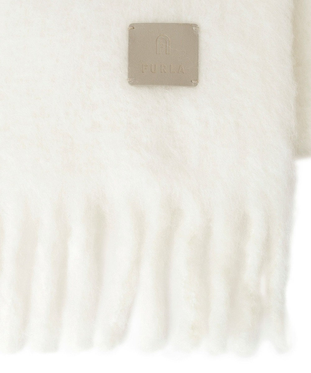MOONBAT 【WEB限定】FURLA ウール混シャギー無地マフラー/幅40cm 
