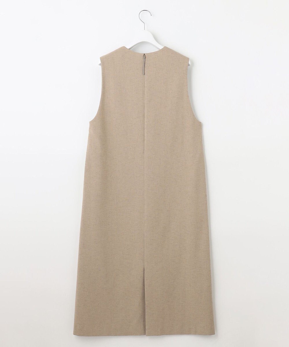 自由区 【XSサイズ～/洗える】ライトブッチャーVネック ジャンパースカート 