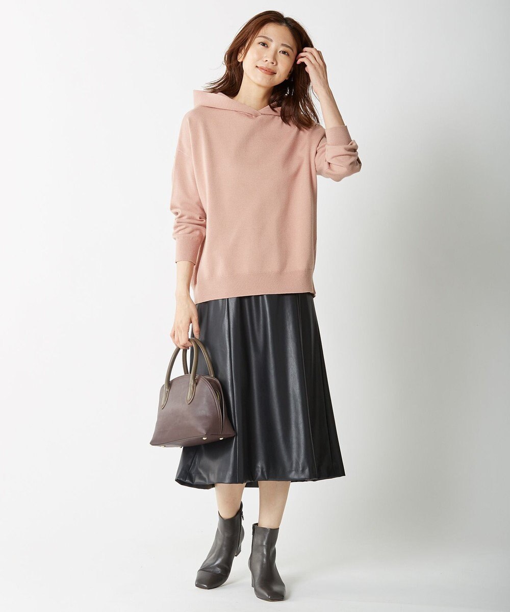 J.PRESS LADIES 【WEB限定・洗える】BARTOLOZZI ポリエステルレザーII スカート 