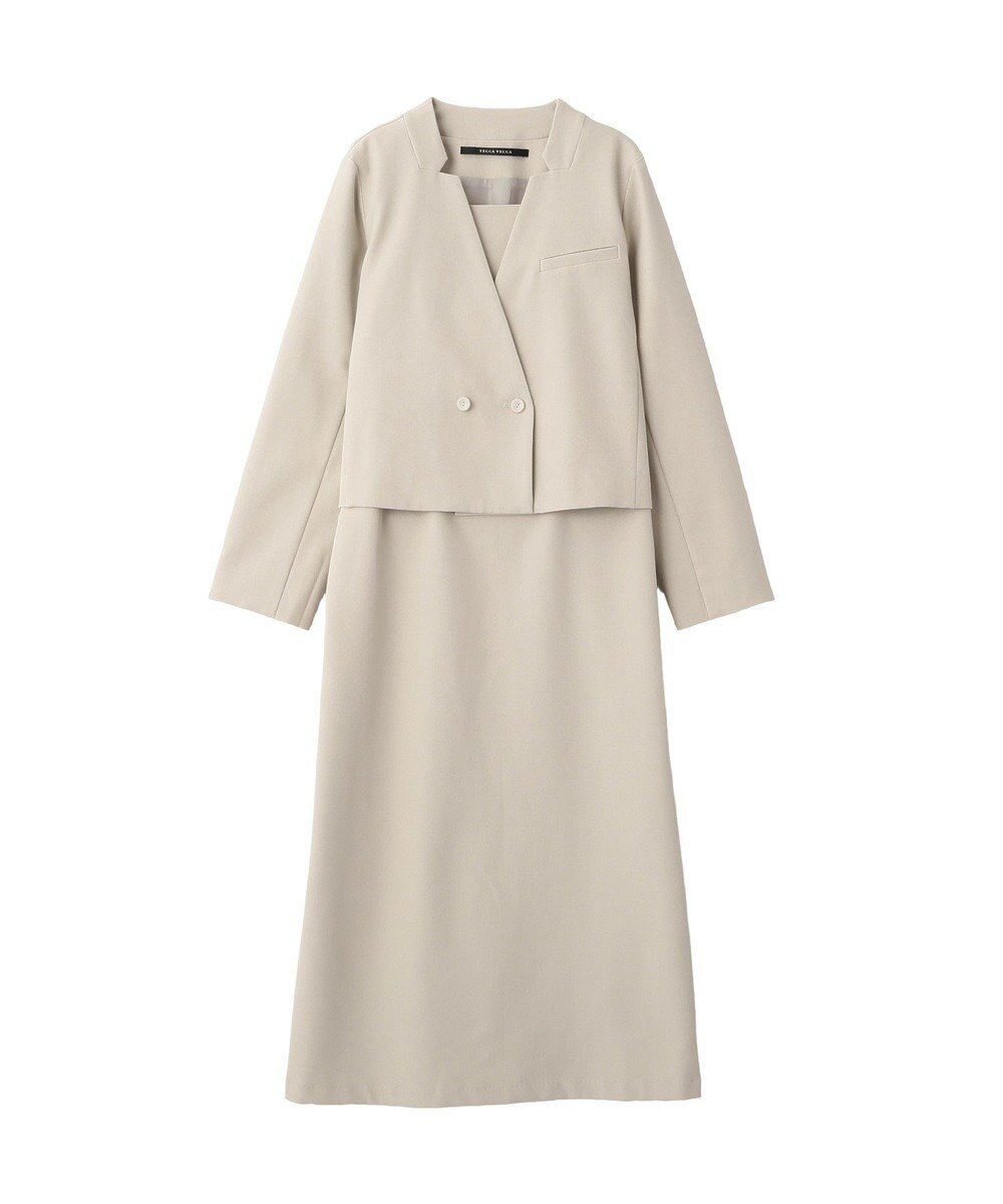 YECCA VECCA 【2点SET】ショートジャケットセットキャミワンピース 