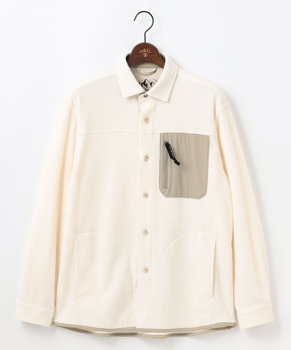 JOSEPH ABBOUD MOUNTAIN 【ライトシャツアウター】ハイカウントマイクロフリースシャツ 