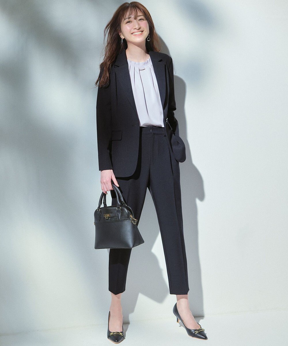 ANY SIS 【美人百花7月号掲載】リネンライクポリエステル テーラード ジャケット 