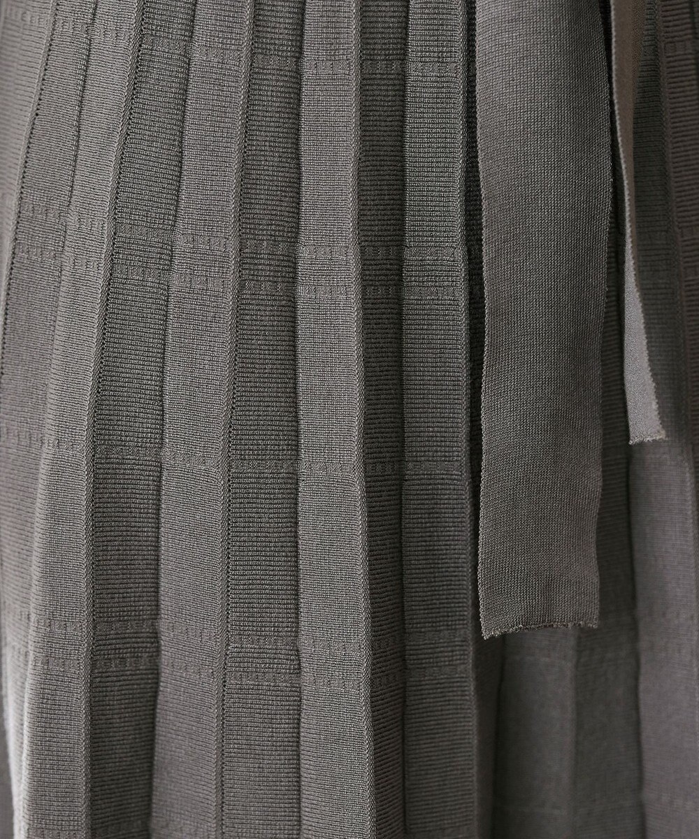 Tiaclasse L 【洗える】1枚で着映えするチェック柄編みニットワンピース 