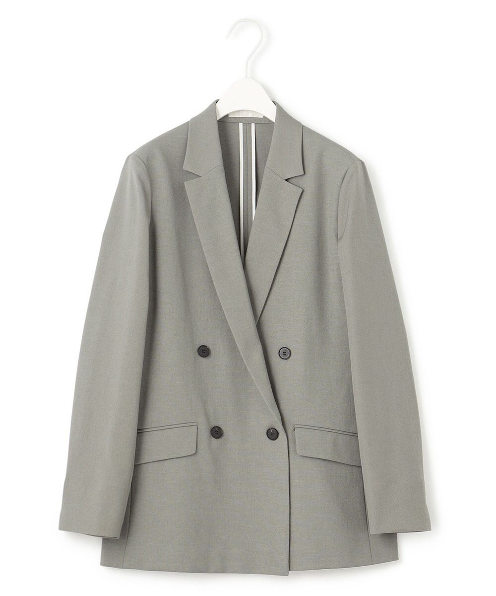 ICB 【接触冷感・UVケア・撥水・洗える】 LooseWeave ダブルブレストジャケット 