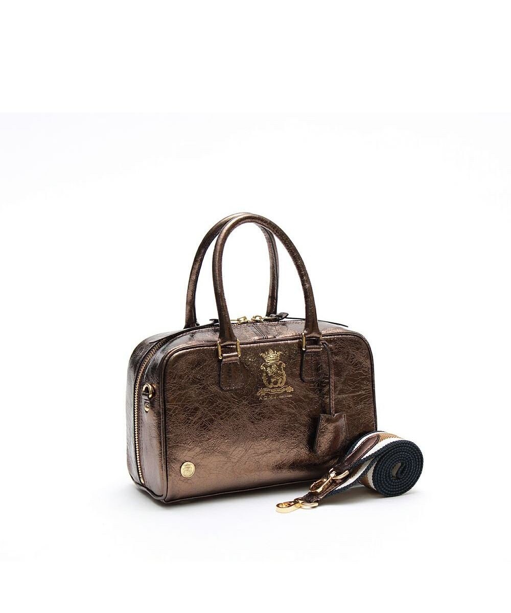 A.D.M.J. 【牛革】イタリアンレザークラックメタル2WAYボストンM 