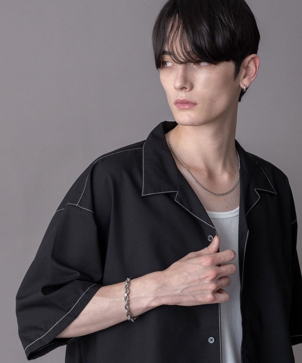 WEGO 【ユニセックス着用ITEM/SMLサイズ展開】 TRオープンカラーシャツ（SS） 
